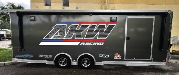 AKW Racing Academy Professional Racing Support Trailer